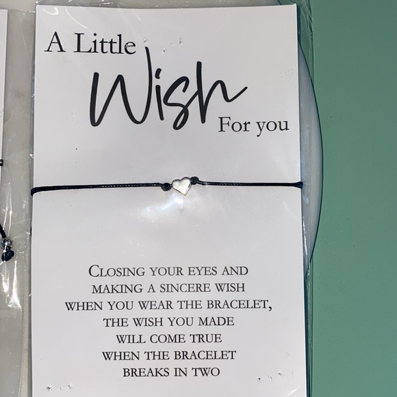 Pair of wish bracelets unisex ; heart and star - Picture 6 of 9